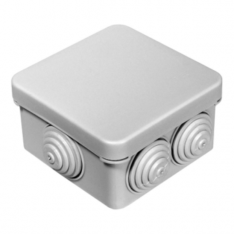 Коробка распред. О/У 100х100х50 IP55 (6 вводов) GX Коробка распред. О/У 100х100х50 IP55 (6 вводов) GX