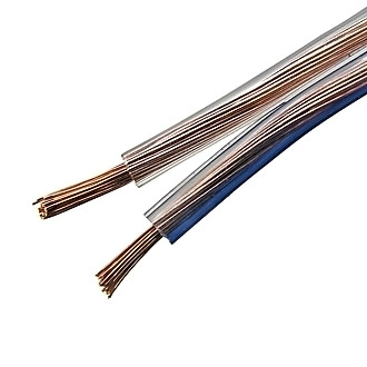 Кабель акустический 2х0,75 прозрачый/синий CU+CCA RUICHI Кабель акустический 2х0,75 прозрачый/синий CU+CCA RUICHI